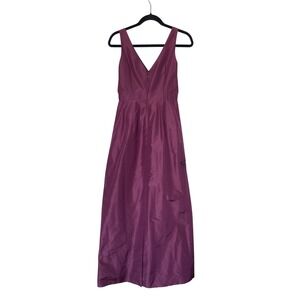 J. Crew Collection Purple Silk‎ bridesmaids formal dress size 0